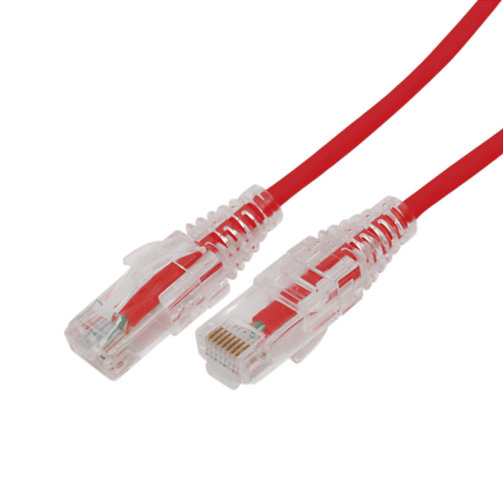 Cable de Parcheo Slim UTP Cat6A – 1 m Rojo, Diámetro Reducido (28 AWG) LP-UT6A-100-RD28 - LINKEDPRO BY EPCOM