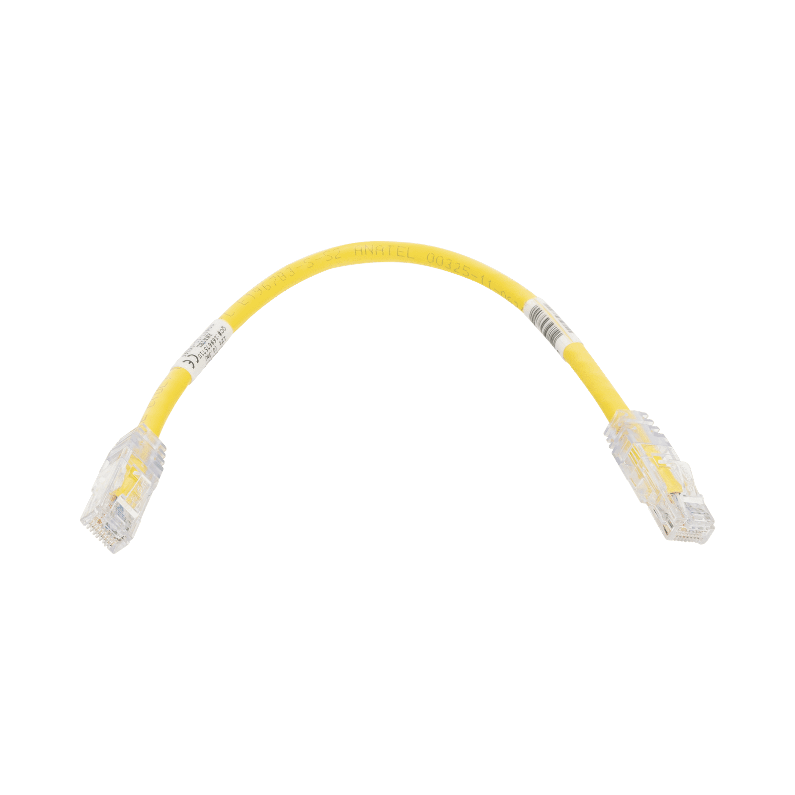 Cable de Parcheo TX6, UTP Cat6, 24 AWG, CM, Color Amarillo, 1ft UTPSP1YLY - PANDUIT