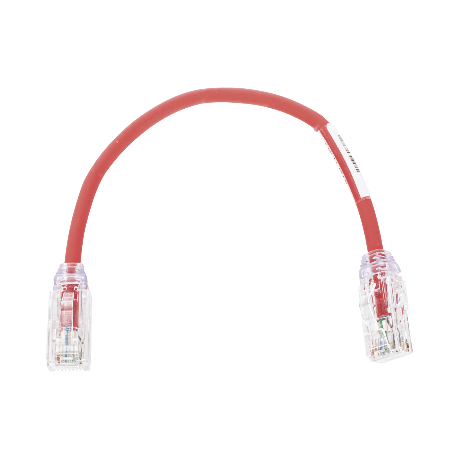 Cable de Parcheo UTP, Cat6A, Diámetro Reducido (28 AWG), CM/LSZH, Color Rojo, 8in (20.3cm) UTP28X8INRD - PANDUIT