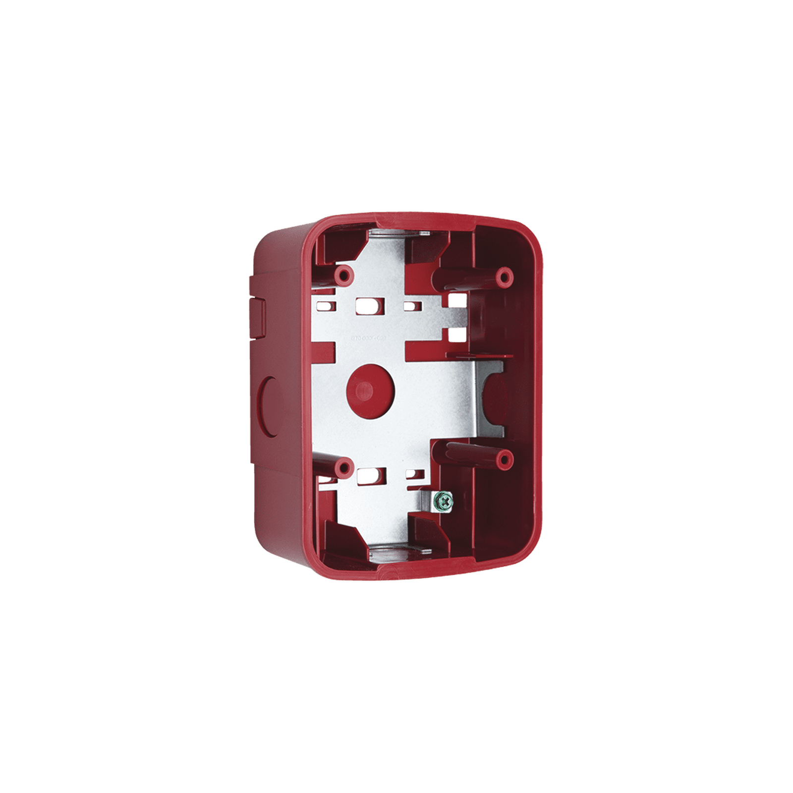 Caja de Montaje en Pared para Bocina y Bocina con Lampara Estroboscopica y para montaje en Techo de Bocinas, Color Rojo SBB-SPR-L - SYSTEM SENSOR
