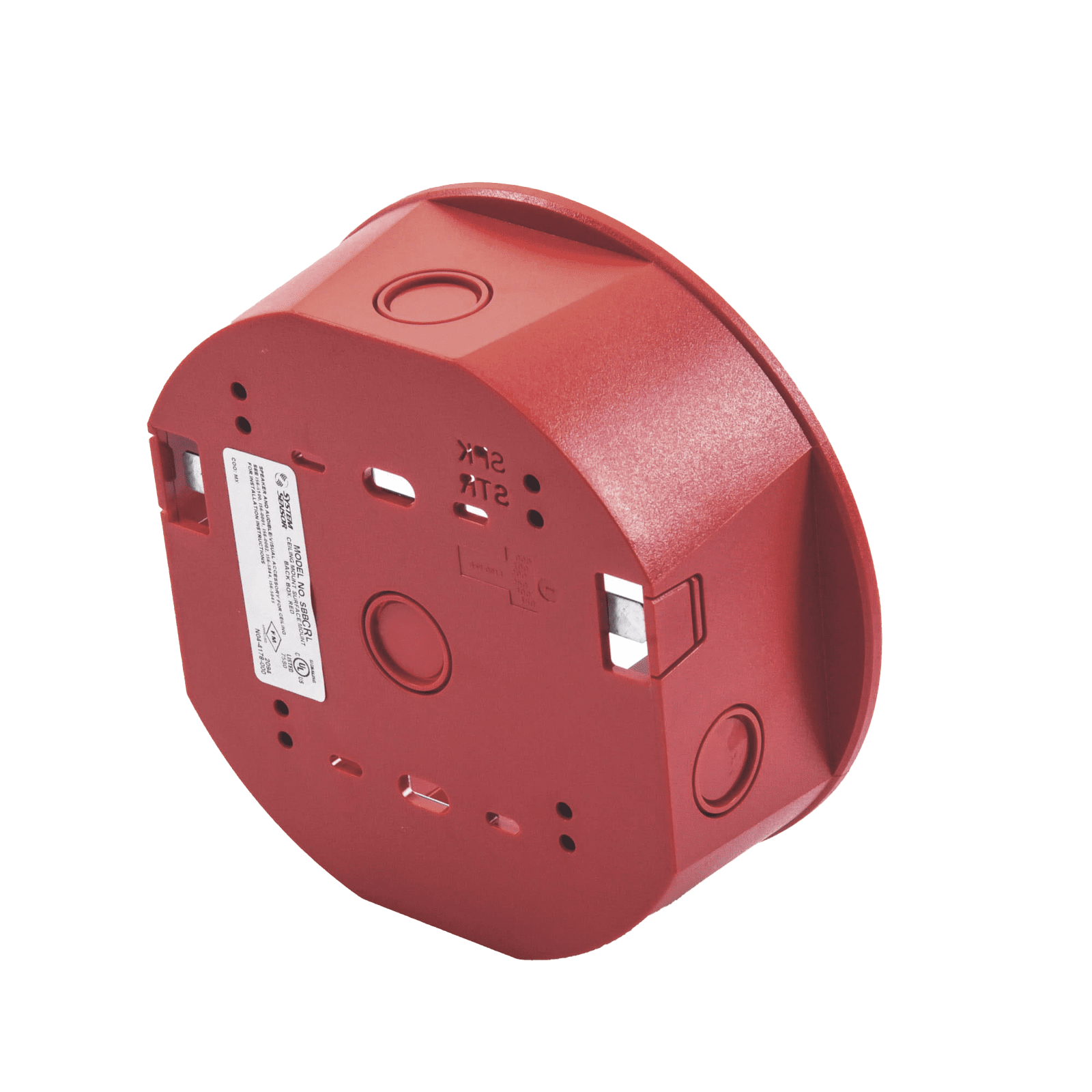 Caja de Montaje en Techo, para Sirena, Color Rojo, Nuevo Diseño Moderno y Elegante SBB-CRL - SYSTEM SENSOR