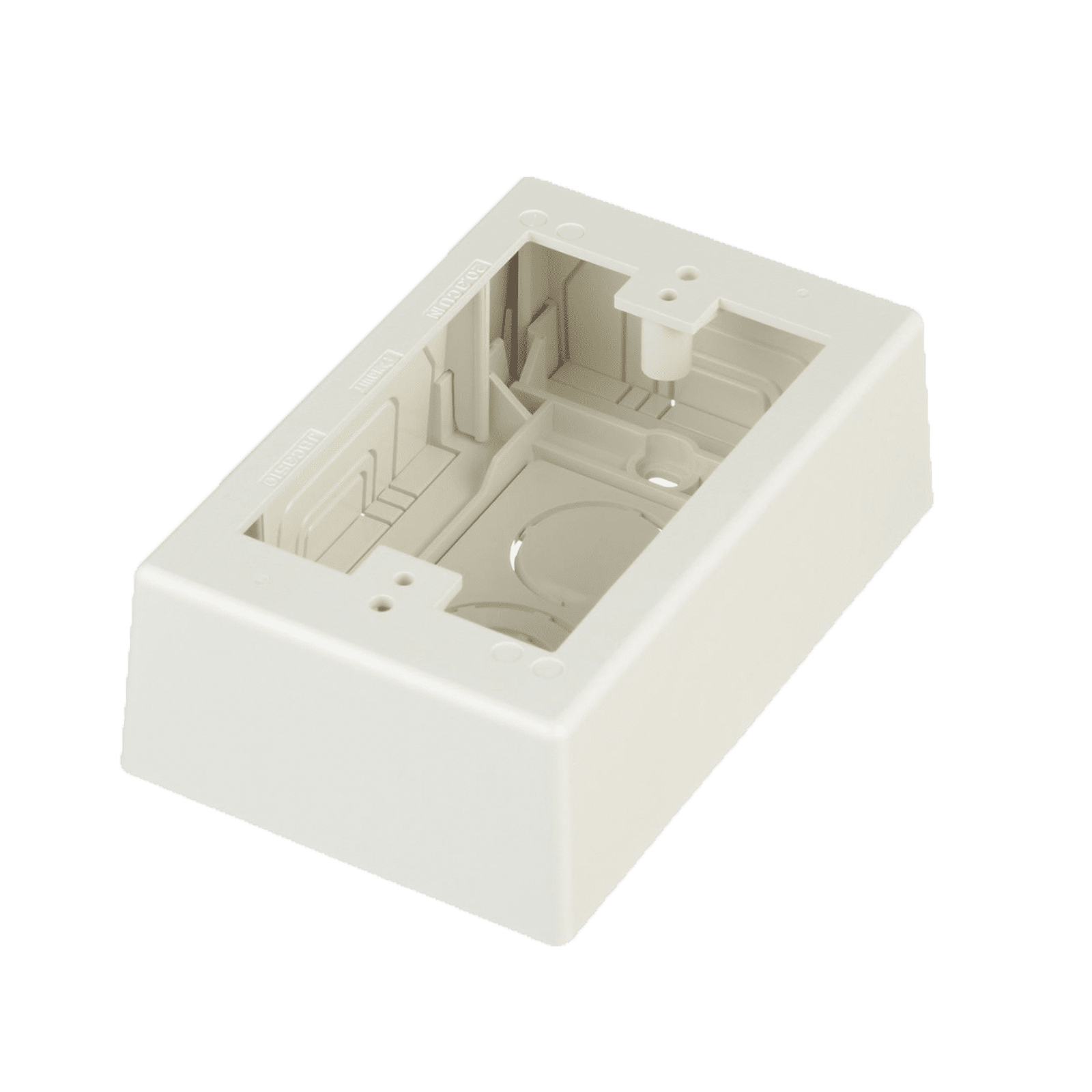 Caja de Pared Superficial, uso Universal con Placas de Pared, Con Cinta Adhesiva, Color Blanco Mate JBX3510IW-A - PANDUIT