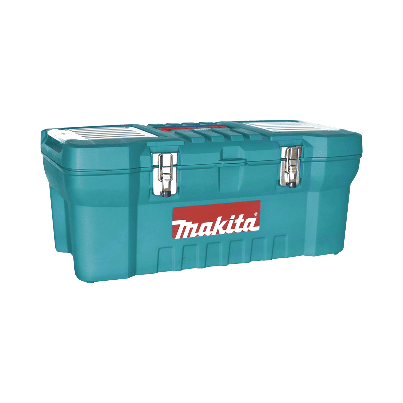 Caja de herramientas de 24″ con doble cerradura de metal (60 x 25 x 30 cm) 7685 - MAKITA
