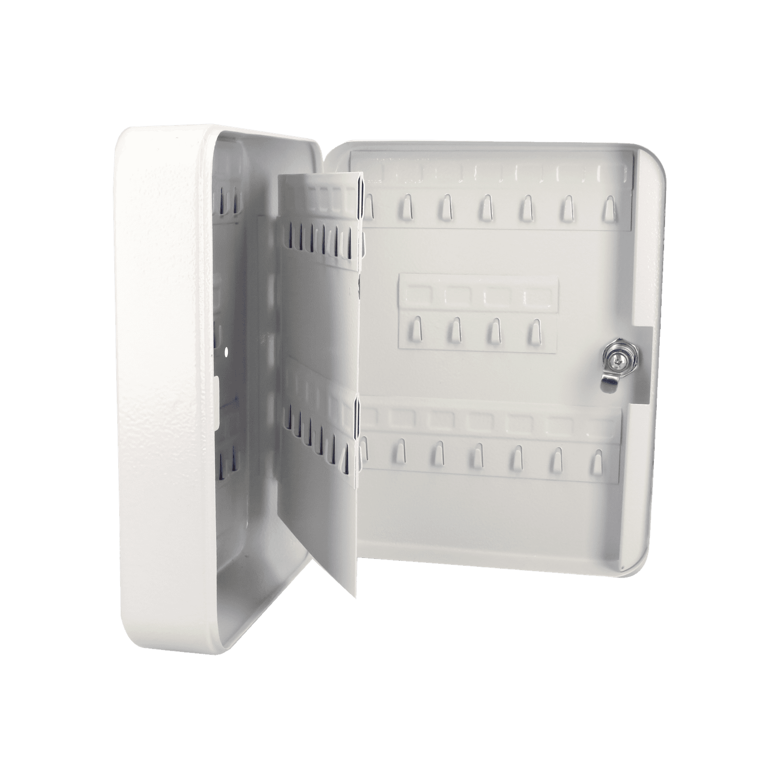 Caja para llaves con capacidad para 36 llaves/ Medidas 160 x 200 x 75 mm (ancho x alto x profundidad)/Fabricada en acero/ Cerradura con llave. SYS-CLL-36 - LOCK