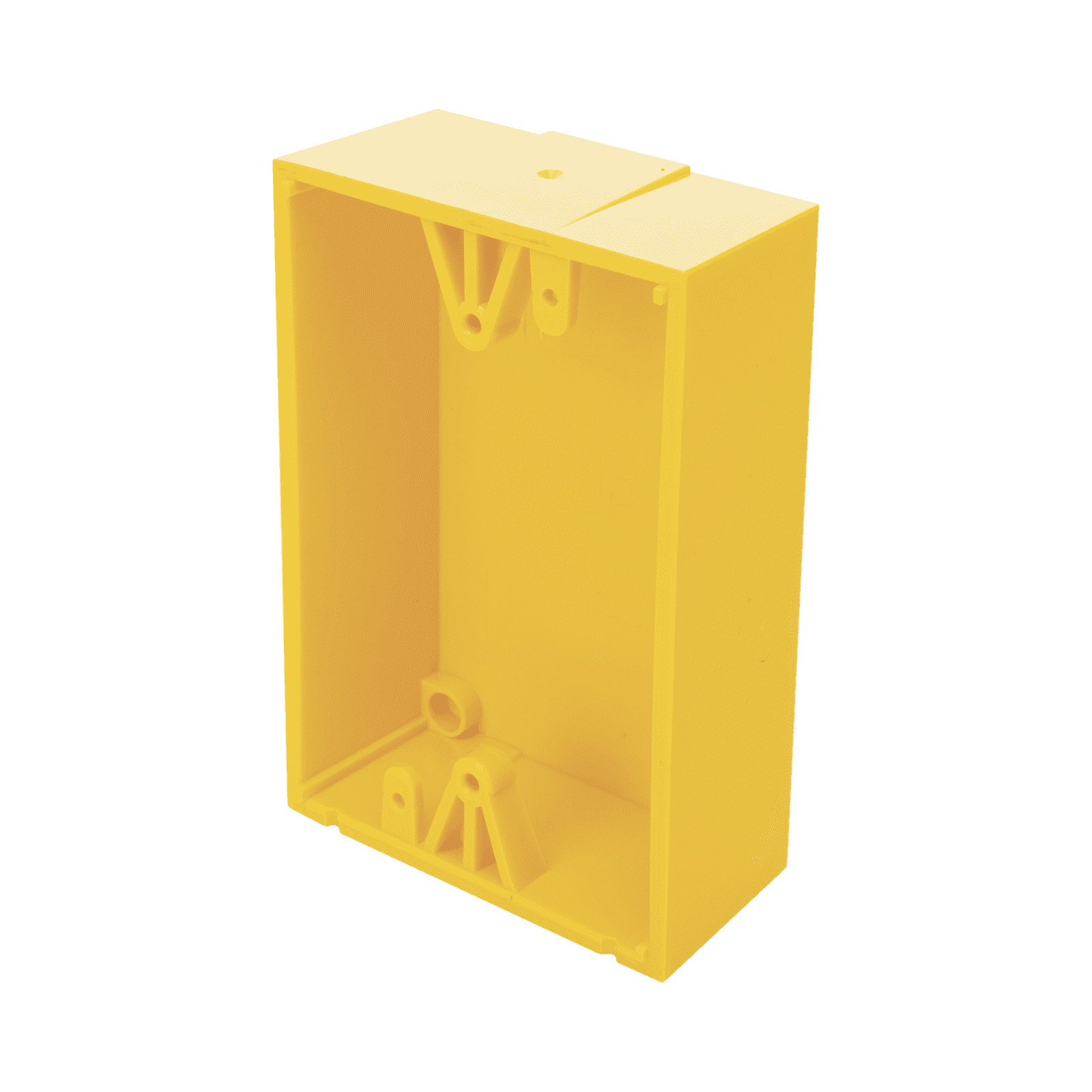 Caja trasera de montaje color amarillo para estaciones de parada STOPPER KIT-71100A-Y - STI