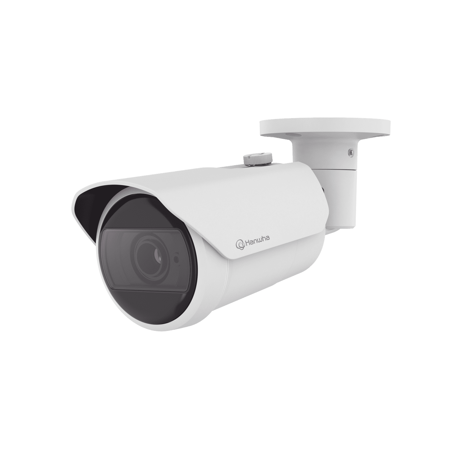 Camara Bala IP 8MP con funciones IA / Lente Motorizado 3.2 a 10.2 mm / WDR 120dB / H.265 / RanuraSD / Protección IP66 IK10 / IR 30m QNO-C9083R - Hanwha Techwin Wisenet