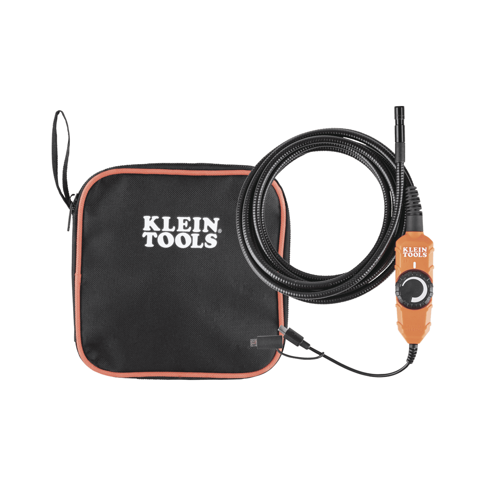 Cámara Boroscopio de Inspección con Conexión para Dispositivos Android®. Cuello de Cisne Blindado de 10′ (3 m) y 6 Luces LED ET16 - KLEIN TOOLS