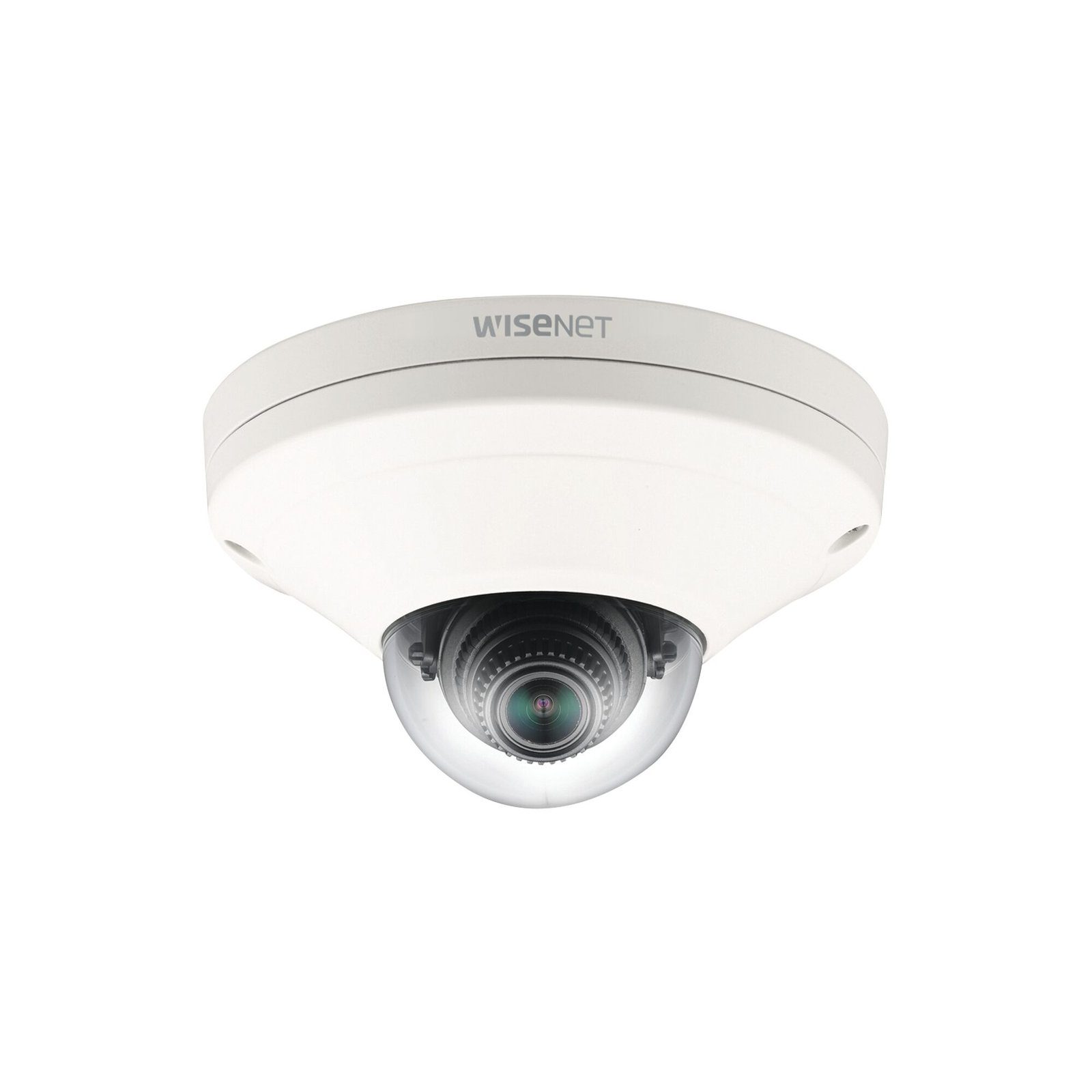 Cámara IP Mini Domo Exterior Antivandálico 2MP / Lente 2.8mm / WDR 150db / H.265 & WiseStream / Conteo de Personas / Video Analíticos Avanzados XNV-6011 - Hanwha Techwin Wisenet