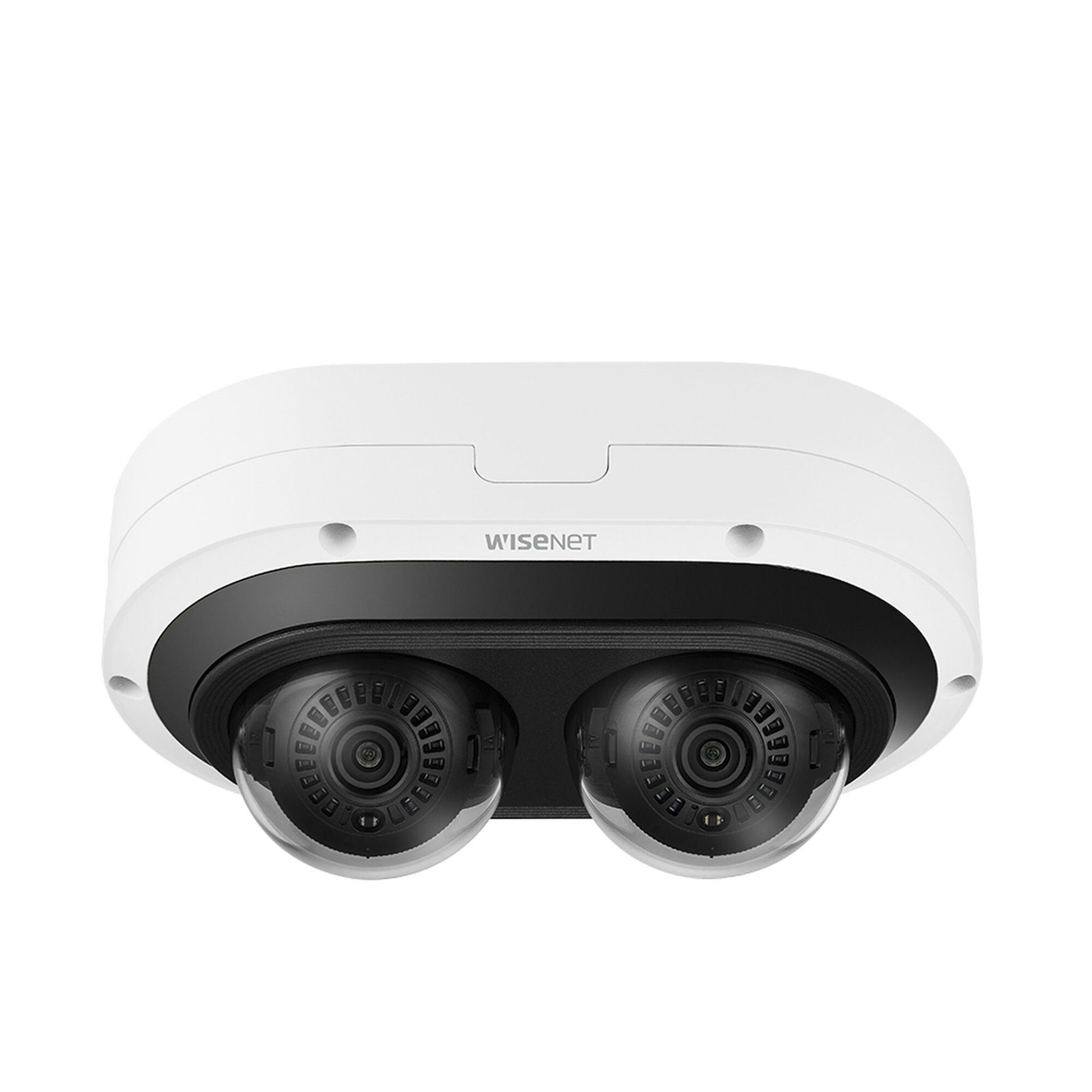 Camara IP Multi-sensor Multi-direccional / 2 Canales de 6MP / H.265 + WiseStream II / WDR 120dB / Exterior IP67 / IK10 / NEMA4X PNM-12082RVD - Hanwha Techwin Wisenet