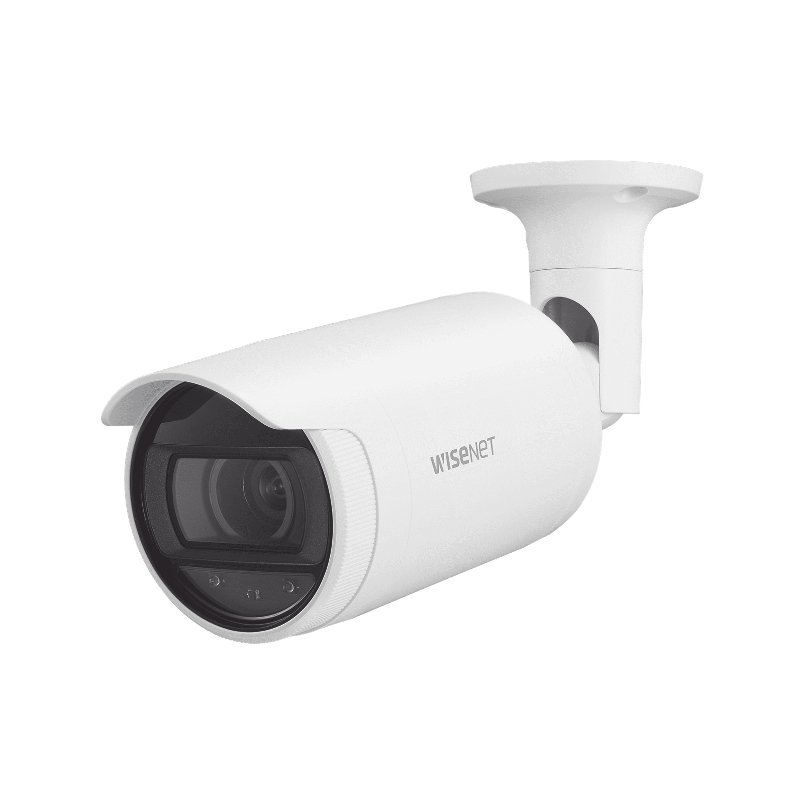 Cámara IP Tipo Bala Antivandálica 2 Megapíxel / Lente 3.3 a 10.3 mm / IR 30M / WDR 120db / IP66 / H.265 & WiseStream / Modo pasillo AN-OL6082R - Hanwha Techwin Wisenet