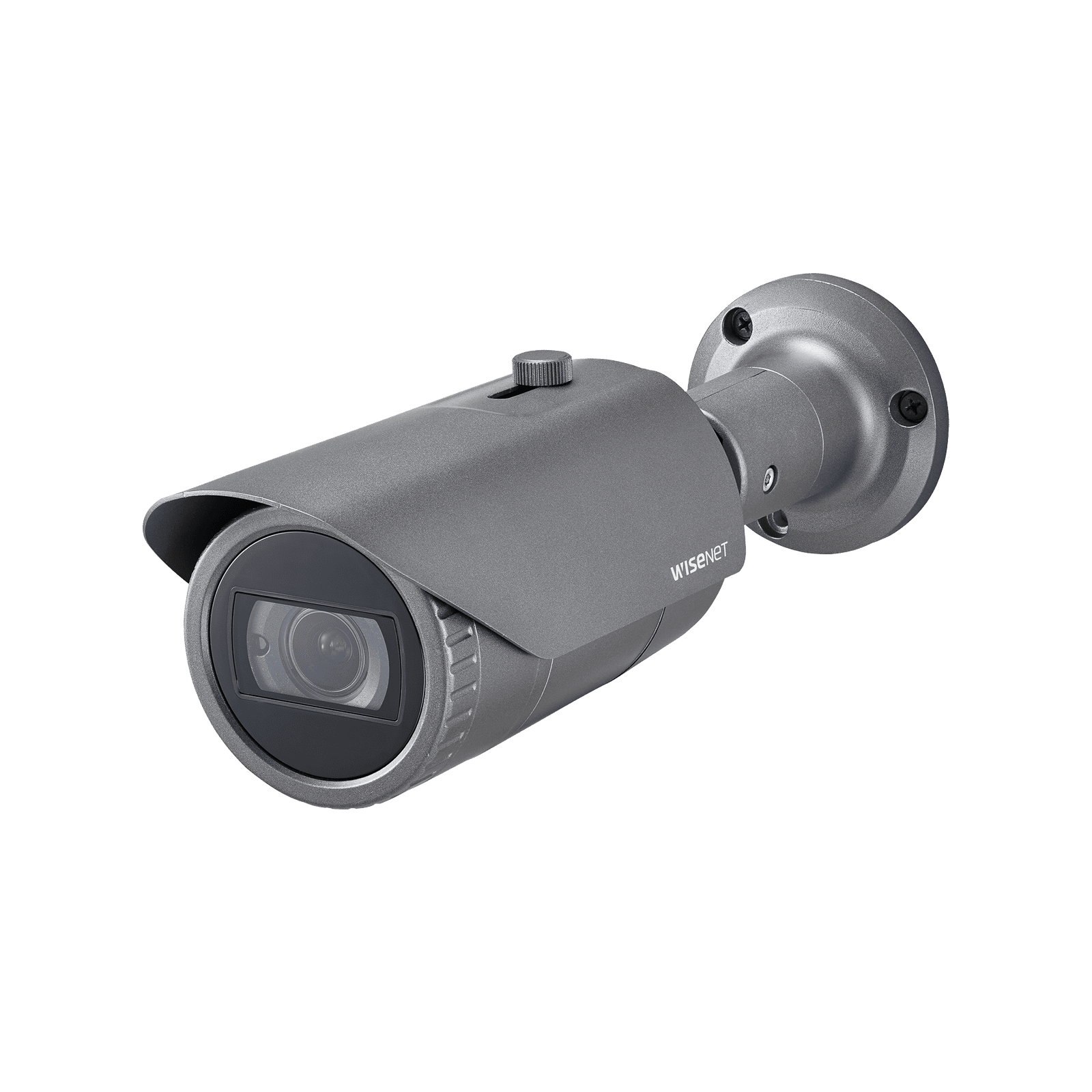 Cámara IP Tipo Bala Antivandálica 2 Megapíxel / Lente Varifocal 3.2 – 10mm / IR 30M / WDR 120db / IP66 / H.265 & WiseStream QNO-6082R - Hanwha Techwin Wisenet