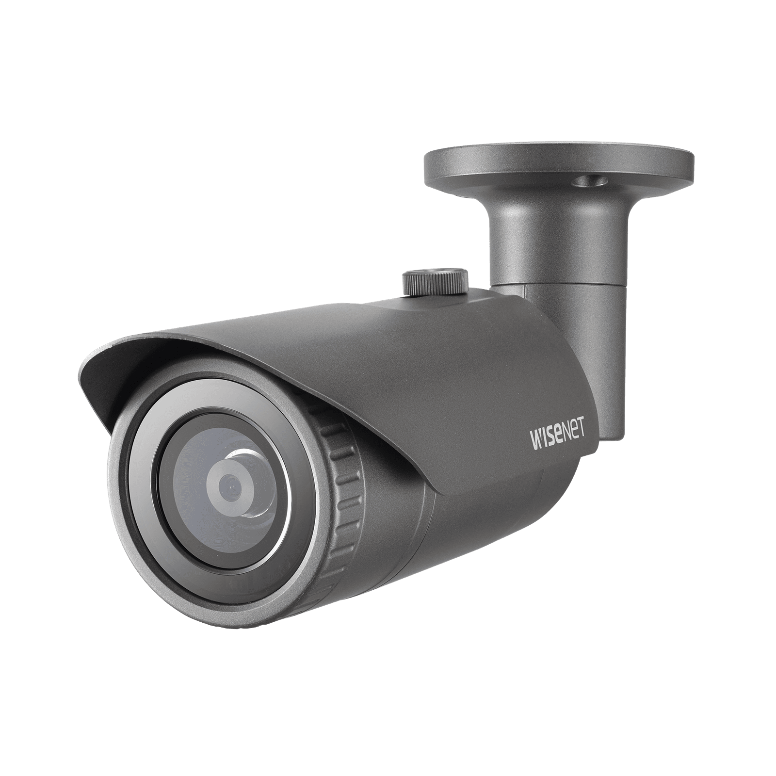 Cámara IP Tipo Bala Antivandálica 5 Megapíxel / Lente 2.8 mm / IR 20M / WDR 120db / Exterior IP66 / H.265 & WiseStream QNO-8010R - Hanwha Techwin Wisenet