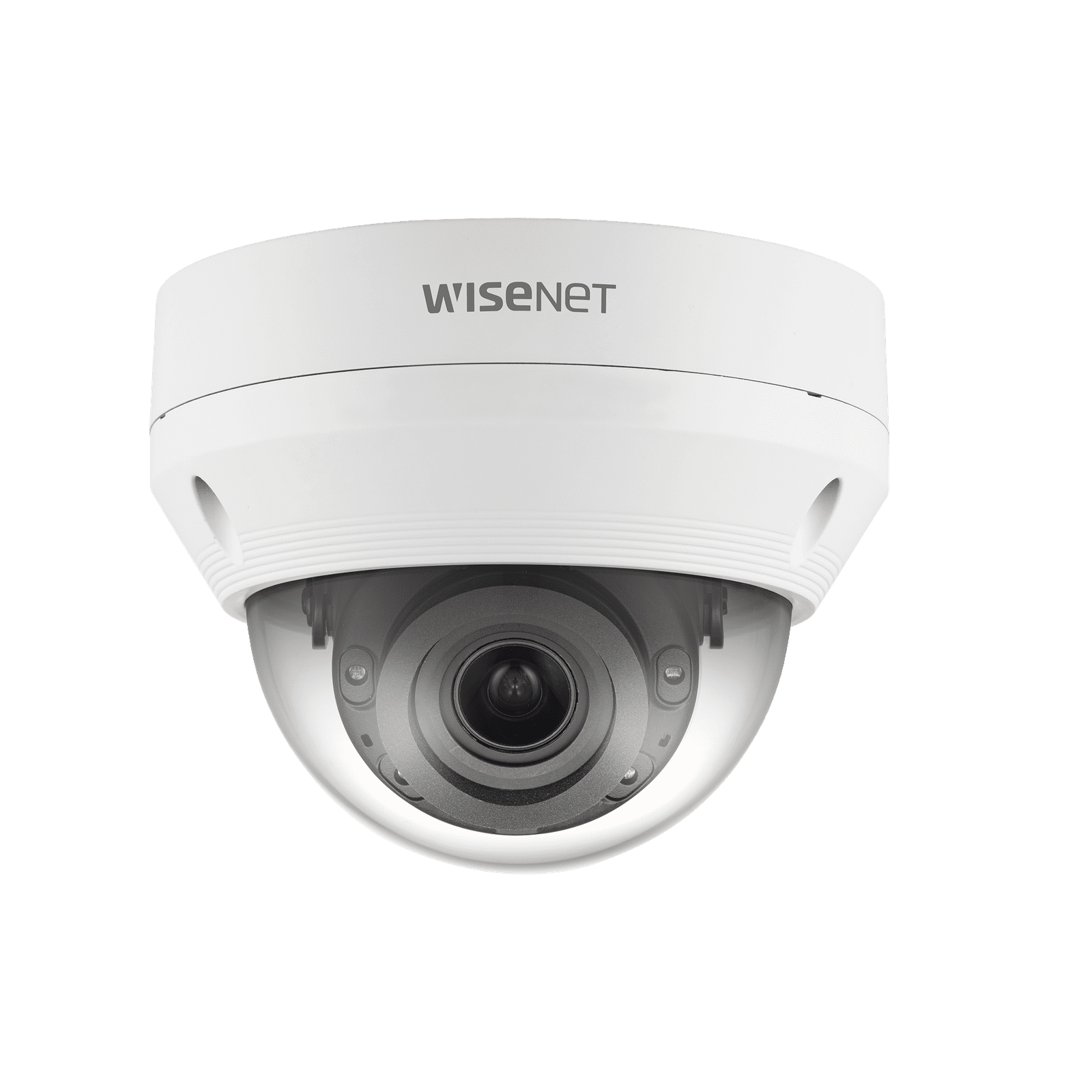 Cámara IP Tipo Domo Antivandálica 5 Megapíxel / Lente motorizado 3.2 – 10mm / IR 30M / WDR 120db /Exterior IP66 / H.265 & WiseStream QNV-8080R - Hanwha Techwin Wisenet