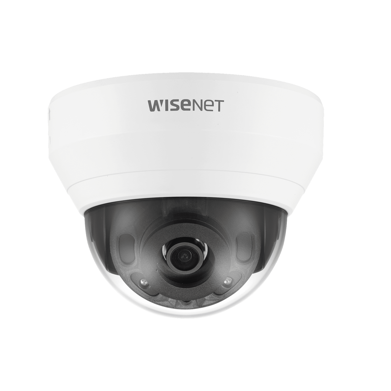 Cámara IP Tipo Domo Interior 2 Megapíxel / Lente 4mm / IR 20M / WDR 120db / H.265 & WiseStream / Micrófono Interconstruido QND-6022R - Hanwha Techwin Wisenet