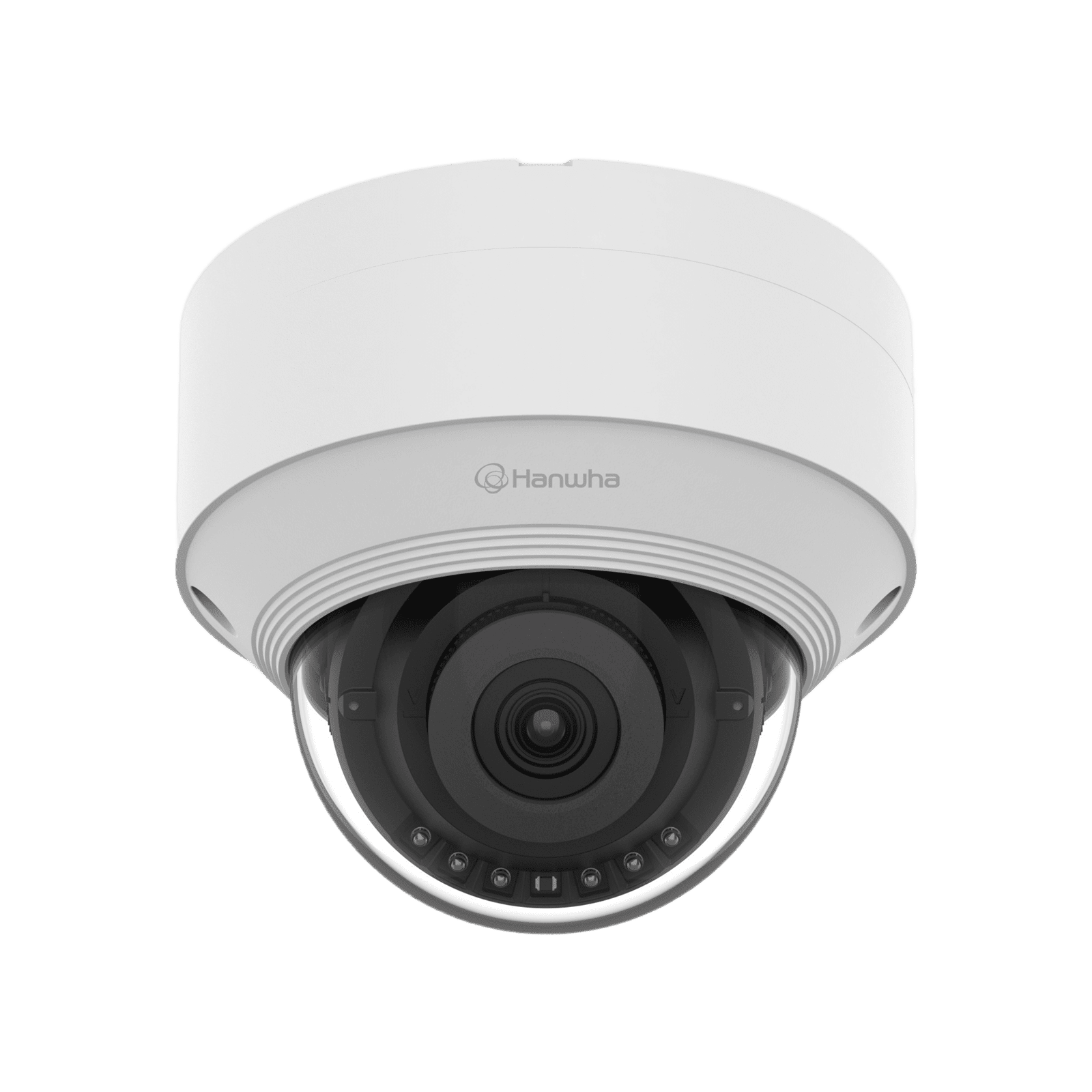 Cámara IP Tipo domo Antivandálica 5 Megapíxel / Lente fijo 3mm / IR 25M / WDR 120db / IP66 / H.265 & WiseStream / Inteligencia Artificial Deteccion de Personas y vehiculos QNV-C8013R - Hanwha Techwin Wisenet