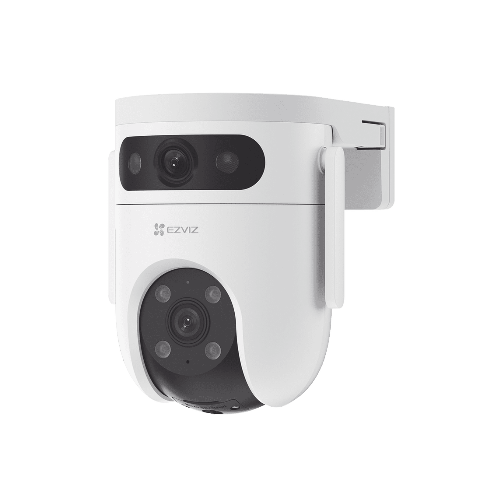 Cámara PT Doble Lente / 10 Megapixel (5MP+5MP) / IA Detección Humana y Vehiculo / Vision Nocturna a Color / Sirena y Luz Estroboscópica / Vista Simultánea de Cámara PT y Cámara Fija / Protección IP65 / Audi CS-H9C/10MP - EZVIZ