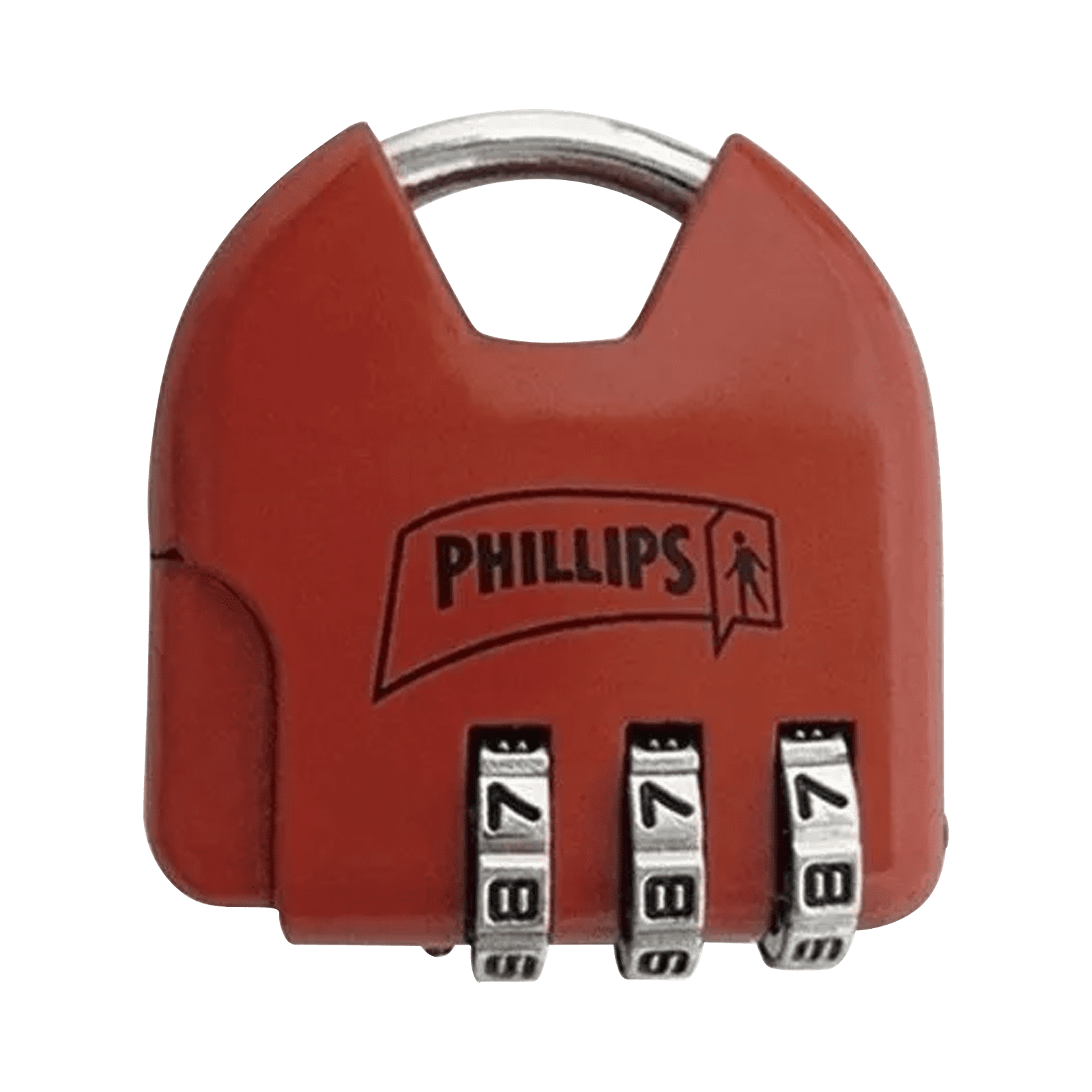 Candado de Combinación Ajustable / No Requiere Llave / Color Rojo. MX2325 - PHILLIPS-ASSA ABLOY