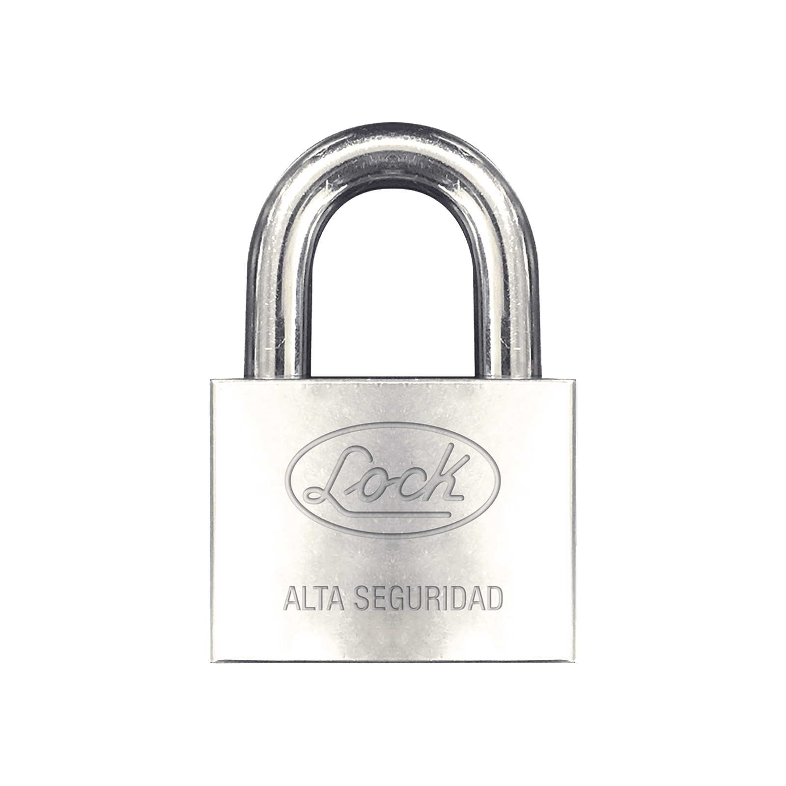 Candado de hierro alta seguridad con llave de disco/ Acabado Cromado/ Llaves Abloy/ Medida de Horquilla 50 mm. SYS-LCA-C60 - LOCK