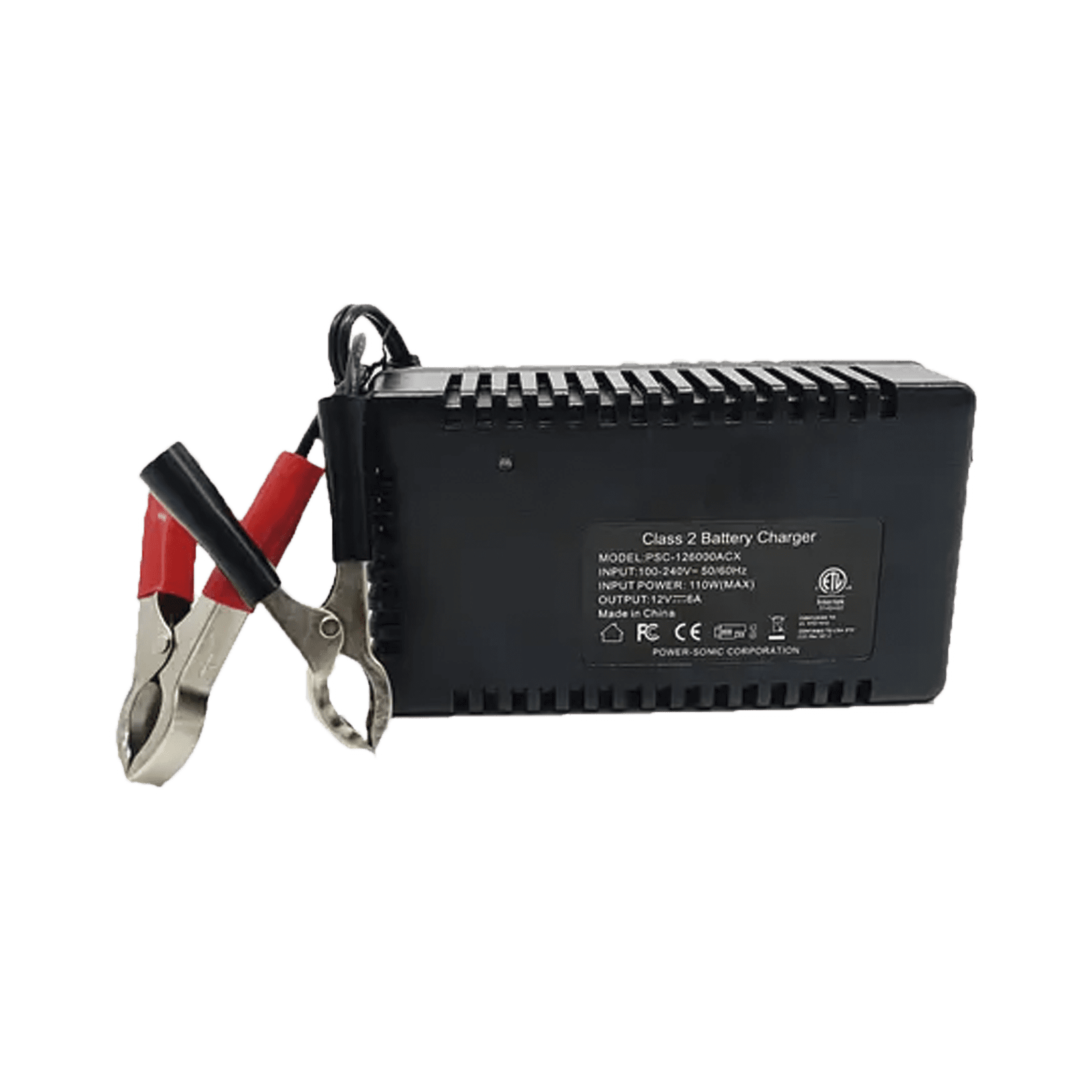 Cargador Para Baterías De 12V, 20 a 60AH, Selladas De Plomo Acido, Tecnología SLA/VRLA, Serie ACX PSC-126000ACX - POWER SONIC