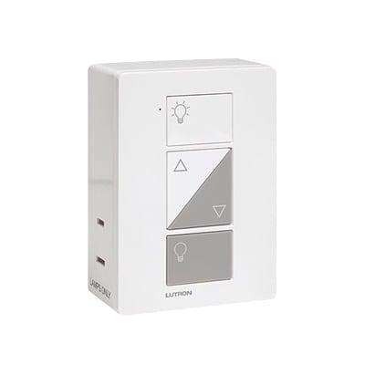 (Caseta Wireless) Adaptador inteligente para tomacorriente, seleccione 1 de las 3 funciones, atenuador, apagador ó repetidor señal inalámbrica Lutron. 100W LED / 300W INC/HAL PD3PCLWH - LUTRON CASETA WIRELESS