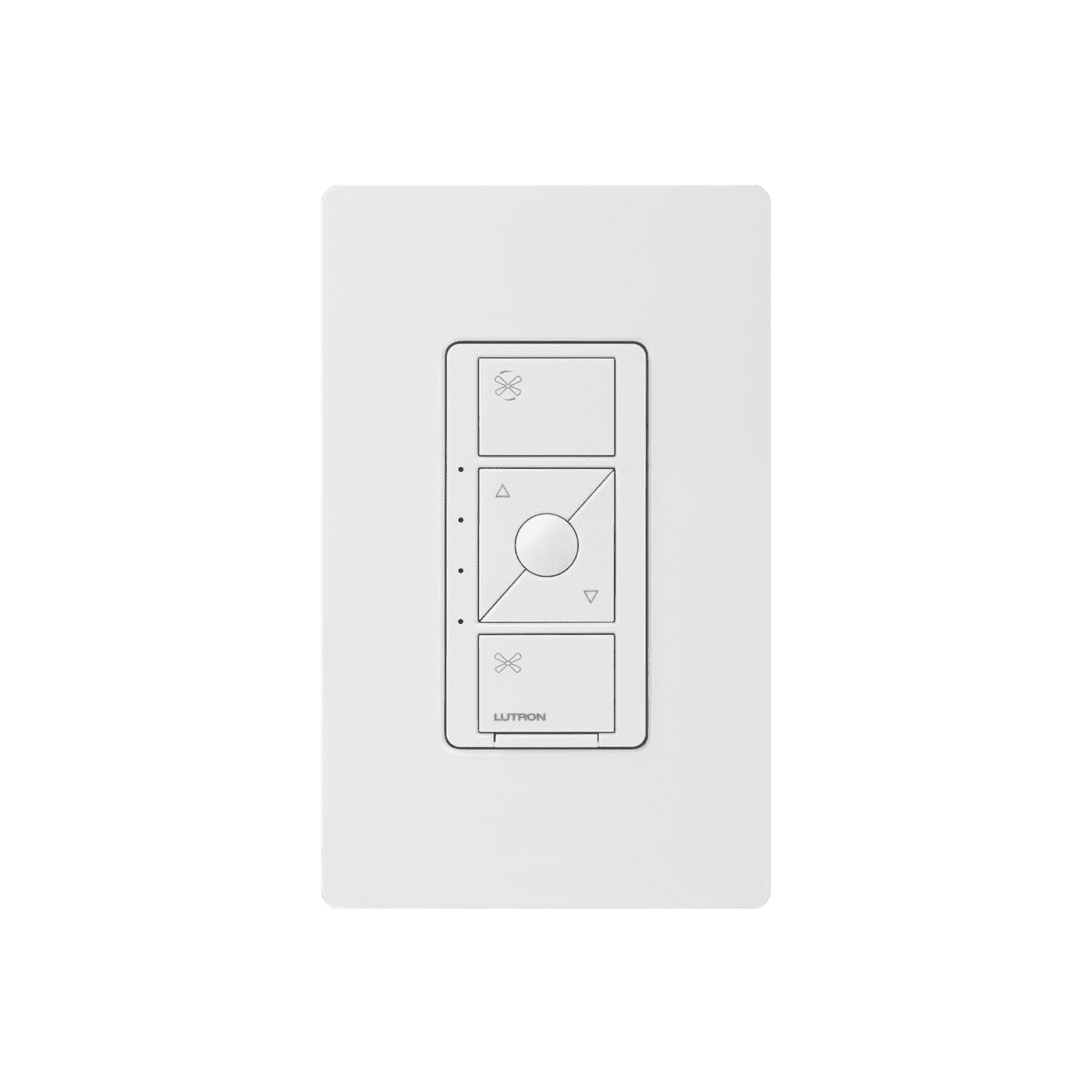 (Caseta Wireless) Control de velocidad inalámbrico para ventilador de techo, un solo polo. PDFSQNWH - LUTRON CASETA WIRELESS