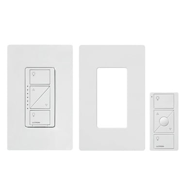 (Caseta Wireless) Kit, Atenuador, control remoto PICO y tapa. PPKG1WWH - LUTRON CASETA WIRELESS