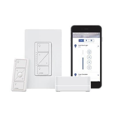 (Caseta Wireless) Kit Hub controlador, atenuador (dimmer), control y tapa. PBDGPKG1W - LUTRON CASETA WIRELESS