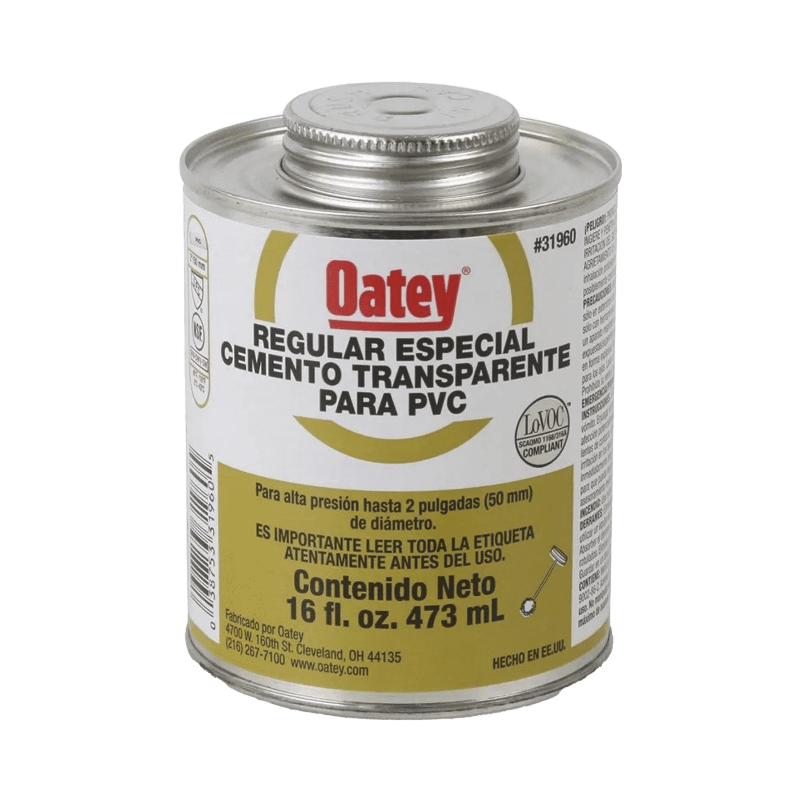 Cemento Claro de 236 ml para Tubo Conduit PVC Pesado. ATUP8PE - AMANCO-WAVIN