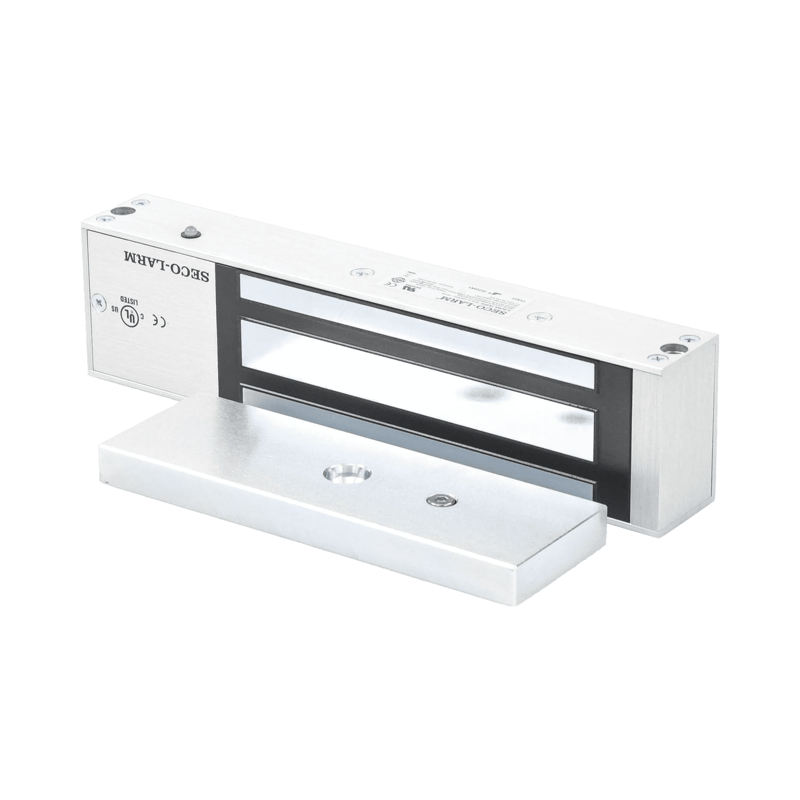 Cerradura Electromagnética de 1200-lb – Sensor de Retención, LED, Listada en UL E941SA1K2PQ - ENFORCER SECOLARM