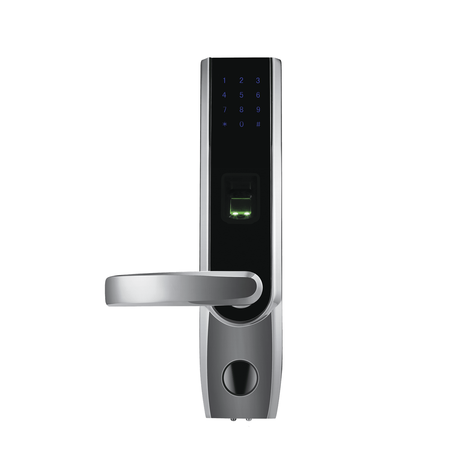 Cerradura autónoma izquierda bluetooth de huella digital, tarjeta de proximidad y contraseña / APP ZKSmarKey TL400BL - ZKTECO