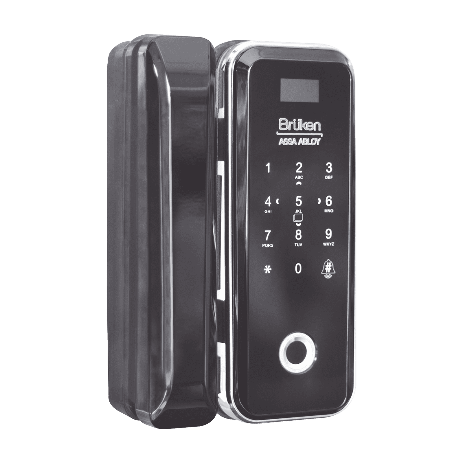 Cerrojo Electrónico con Lector de Huella/ Contraseña/ Tarjeta para Puerta de Vidrio BRK3550 - BRUKEN ASSA ABLOY