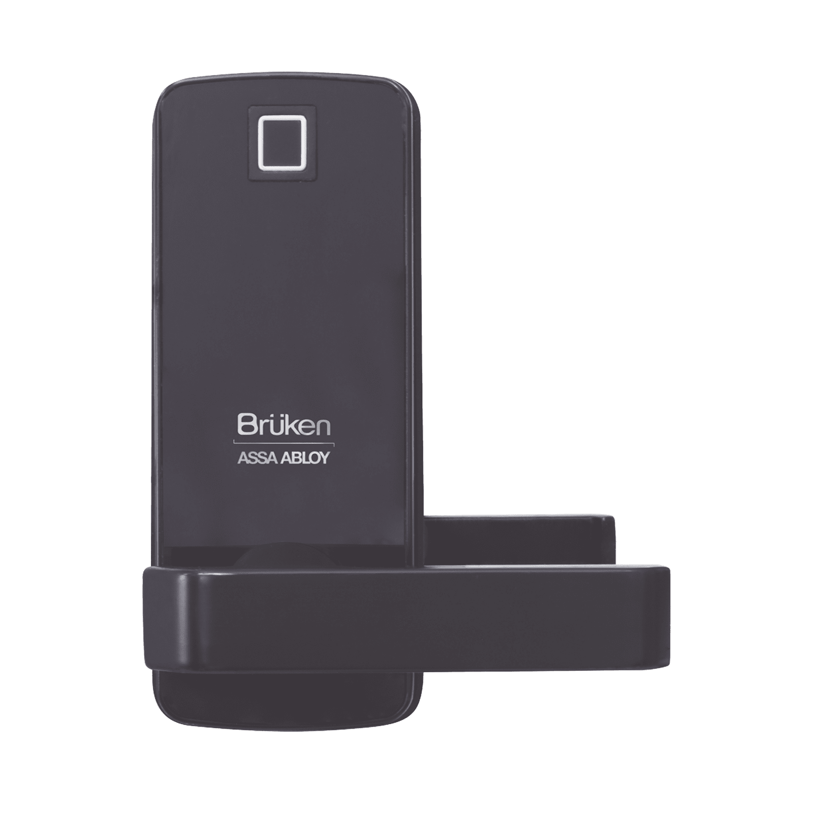 Cerrojo Electrónico con Manija y Lector de Huella/ Tarjeta para Puerta de Vidrio BRK3551 - BRUKEN ASSA ABLOY