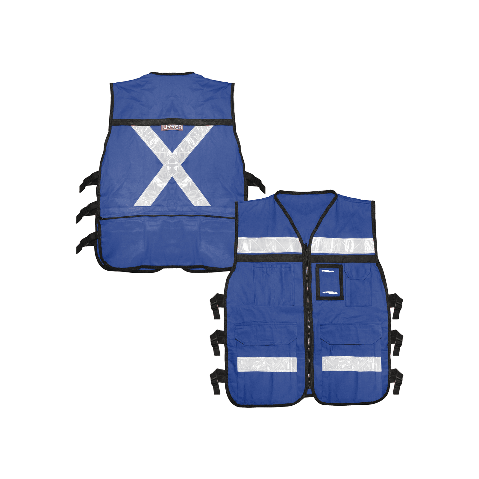 Chaleco Reflejante con 6 Bolsas Externas / 6 Broches ajustables / Talla Extra Grande. SYS-USC-H43 - SURTEK