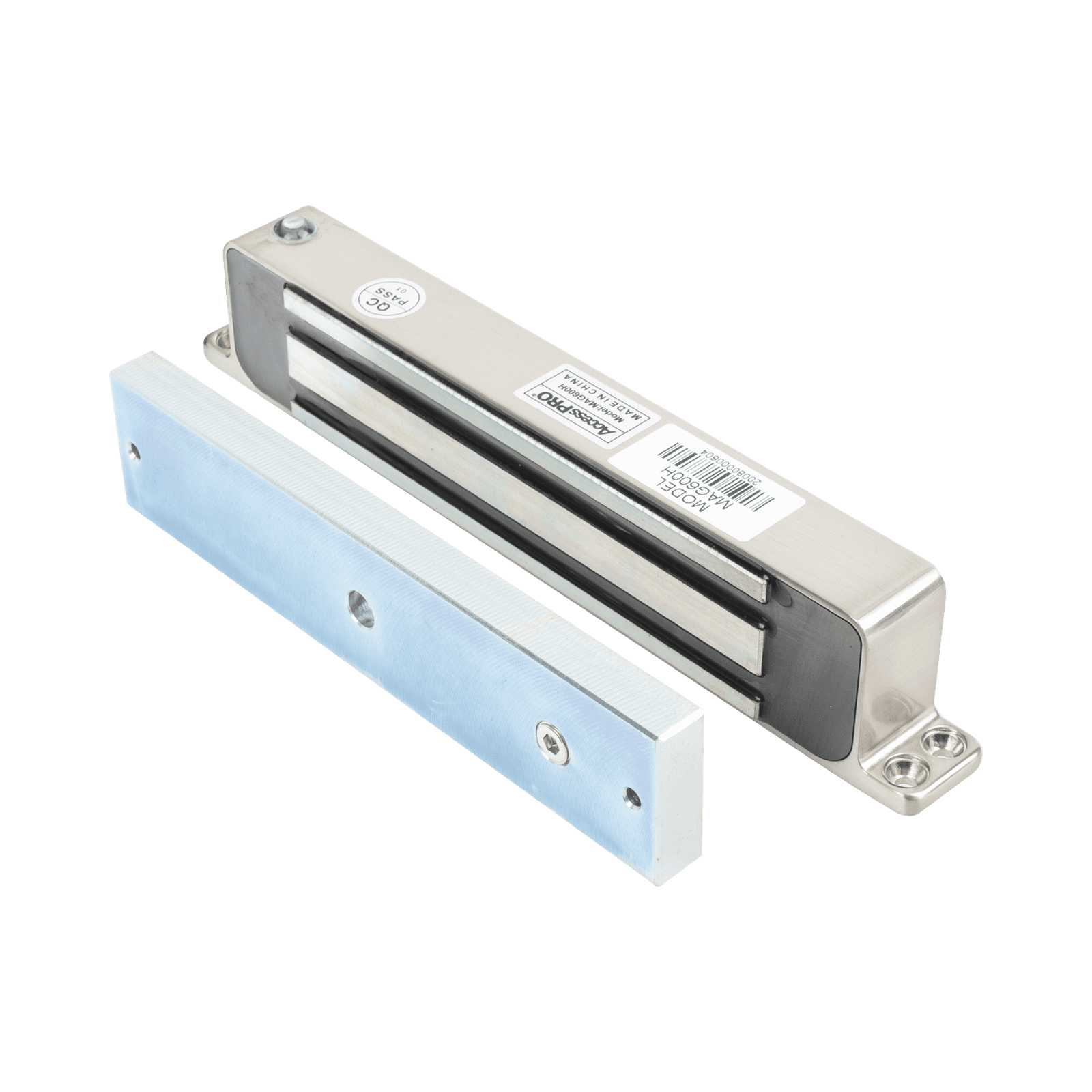 Chapa magnética 600lbs de montaje superficial para exterior IP68 MAG600H - AccessPRO