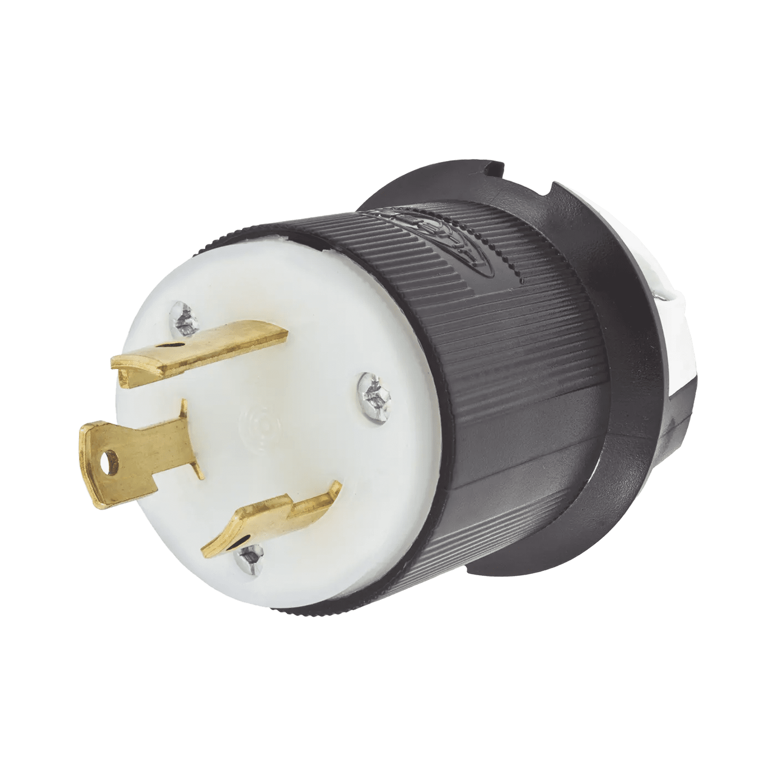 Clavija Industrial con Bloqueo de Media Vuelta / 30 A 125 V CA / 2 Polos 3 Hilos / Color Blanco y Negro / Nema L5-30P. HUB-HBL-2611 - HUBBELL