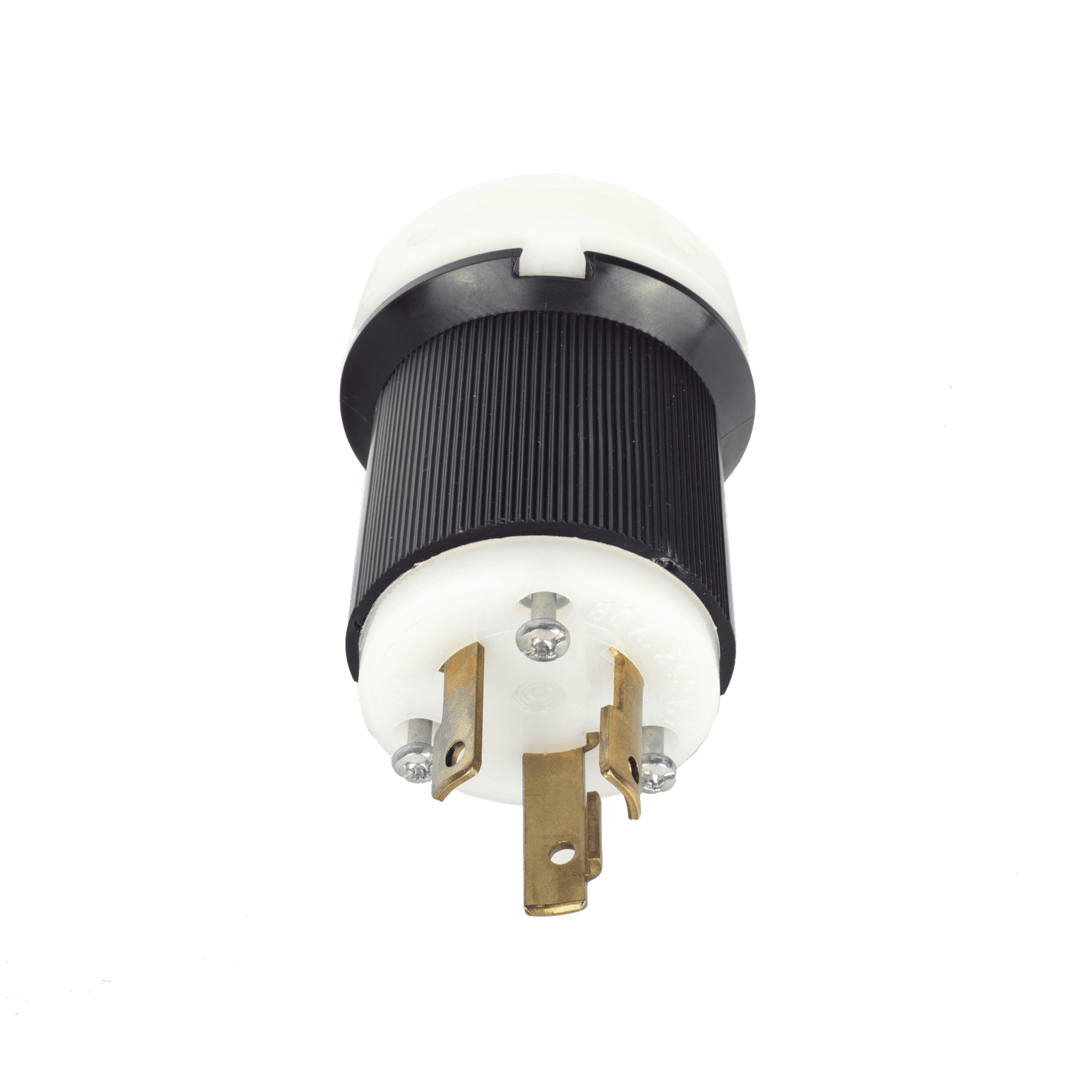 Clavija Industrial con Bloqueo de Media Vuelta / 30 A 250 V CA / 2 Polos 3 Hilos / Color Blanco y Negro / Nema L6-30P. HUB-HBL-2621 - HUBBELL