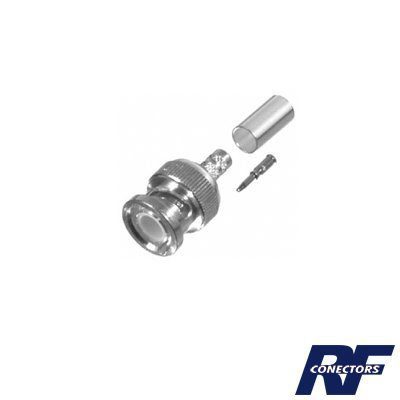 Conector BNC Macho de Anillo para cables RG-8/X, LMR-240, 9258. RFB-1107-1X - RF INDUSTRIES,LTD
