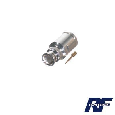 Conector BNC Macho de Rosca para Cables con Conductor Central de AWG-11 ó 13 tipo RG-8/U (8237), RG-213/U (8267), RG-214 (8268). RFB-1101-1EN - RF INDUSTRIES,LTD