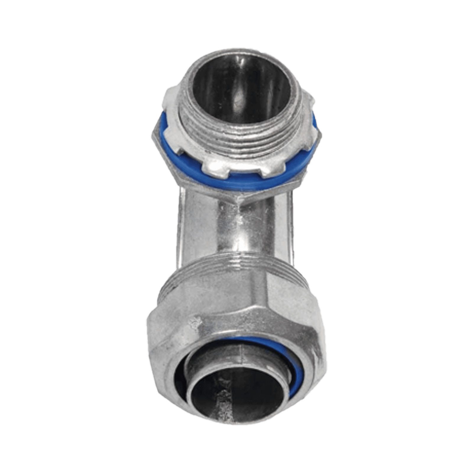 Conector Curvo para tubo tipo Liquidtight de 1/2″  (13 mm). Compatible con ANC-COT12. ANC-HLC-12 - ANCLO