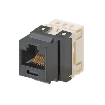 Conector Jack Estilo 110 (de Impacto), Tipo Keystone, Categoría 5e, de 8 posiciones y 8 cables, Color Negro NKP5E88MBL - PANDUIT