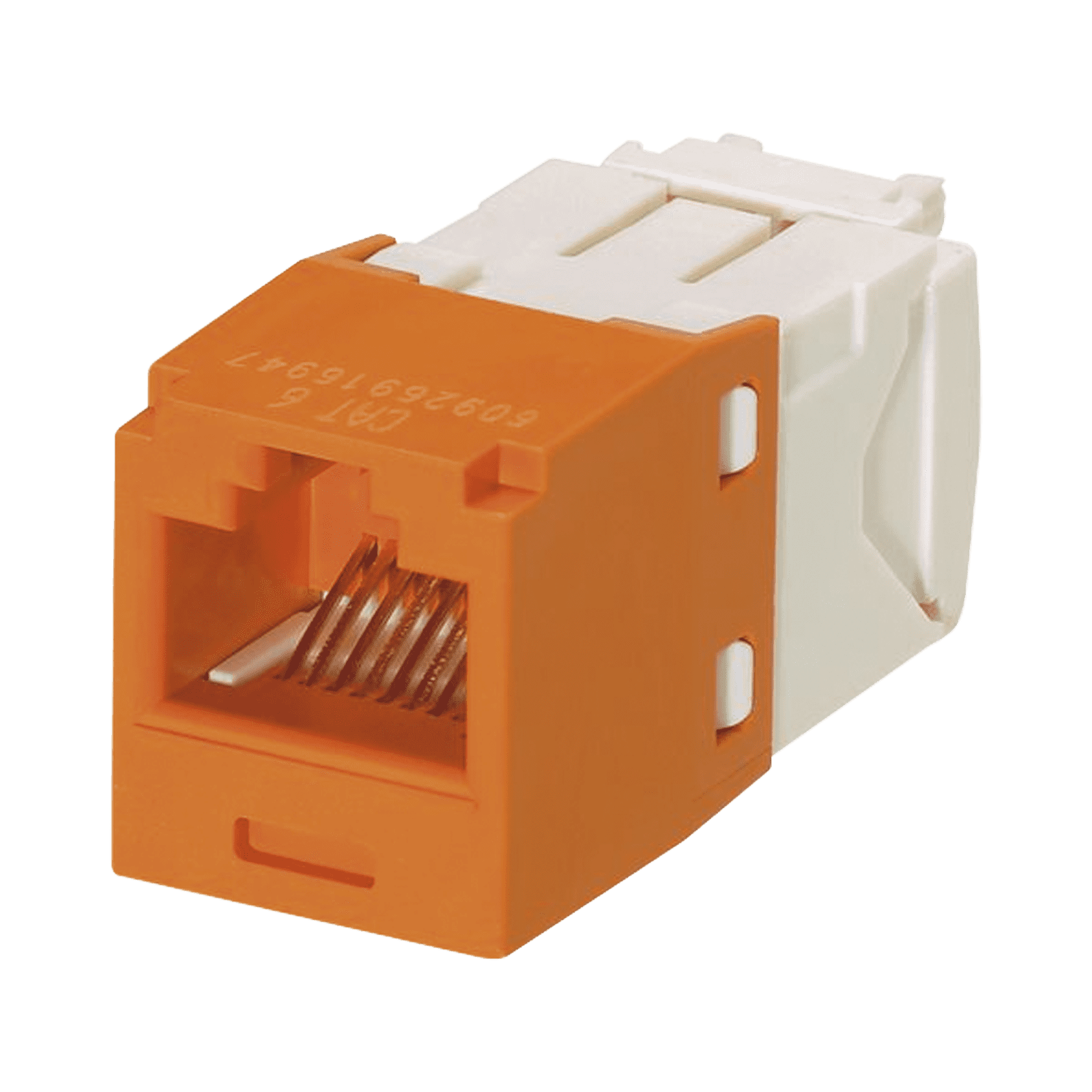 Conector Jack RJ45 Estilo TG, Mini-Com, Categoría 6, de 8 posiciones y 8 cables, Color Naranja CJ688TGOR - PANDUIT