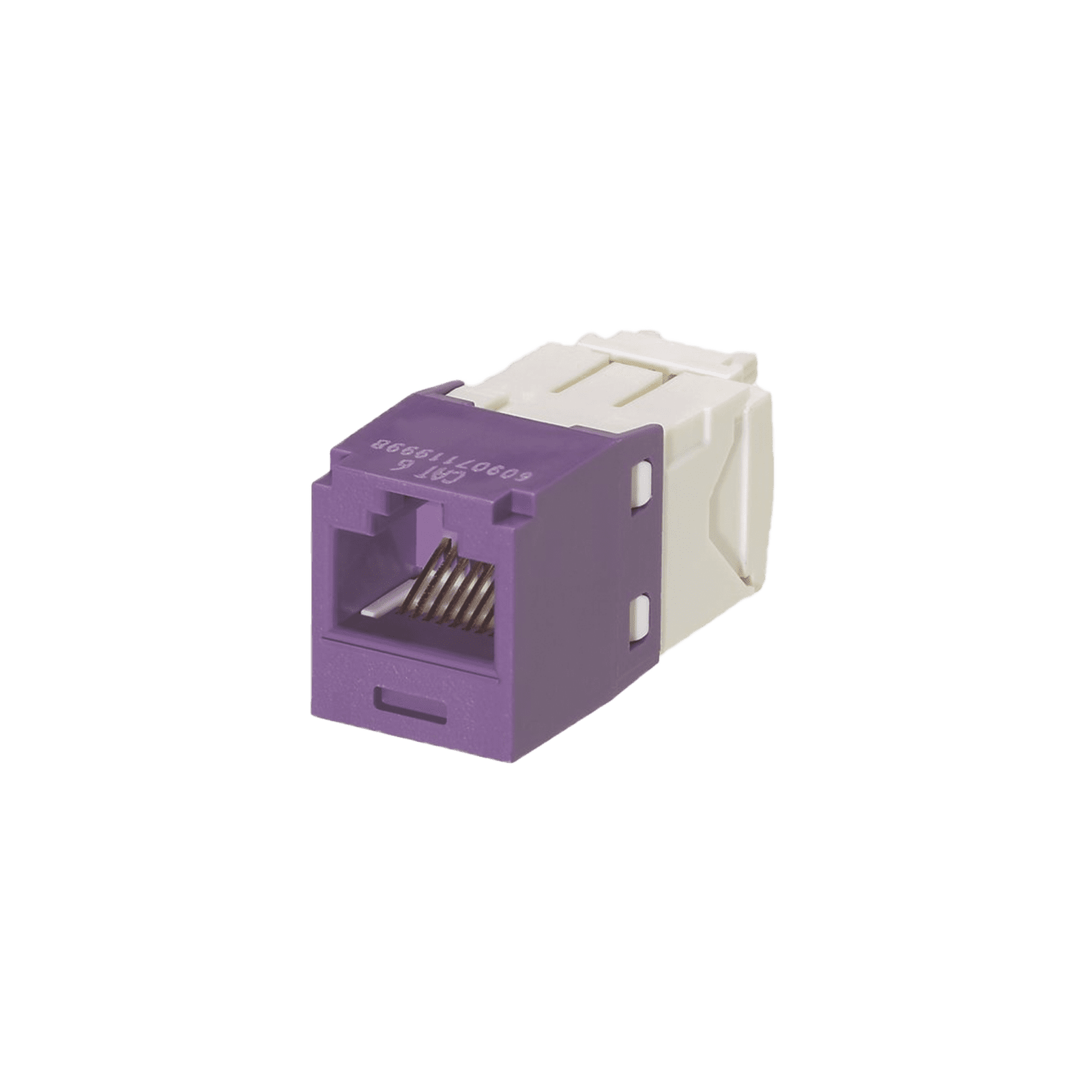 Conector Jack RJ45 Estilo TG, Mini-Com, Categoría 6, de 8 posiciones y 8 cables, Color Violeta CJ688TGVL - PANDUIT