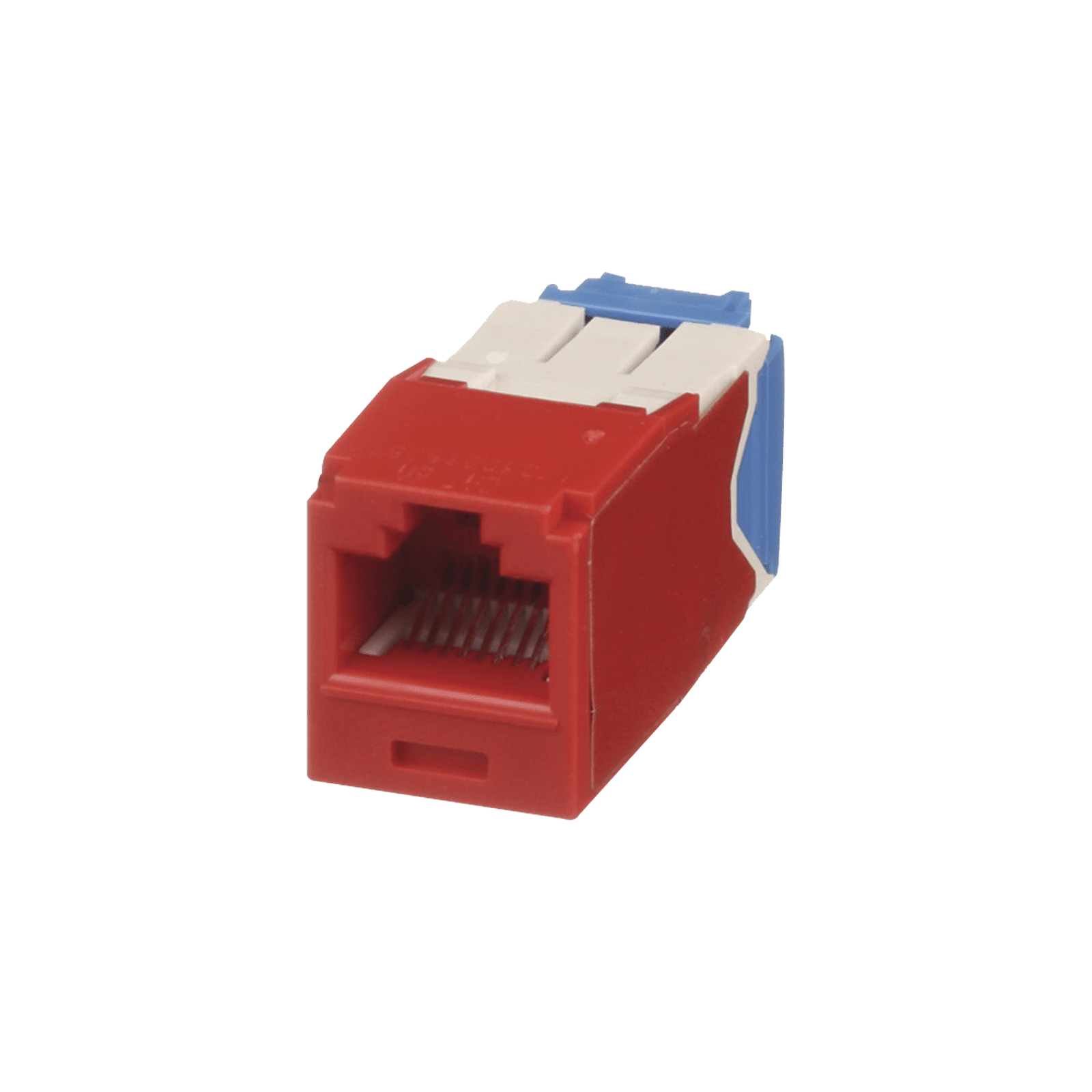 Conector Jack RJ45 Estilo TG, Mini-Com, Categoría 6A, de 8 posiciones y 8 cables, Color Rojo CJ6X88TGRD - PANDUIT