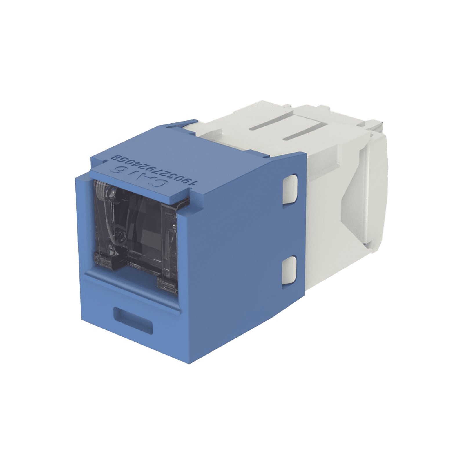 Conector Jack RJ45 Estilo TG con Ventana, Mini-Com, Categoría 6, de 8 posiciones y 8 cables, Color Azul CJH688TGBU - PANDUIT