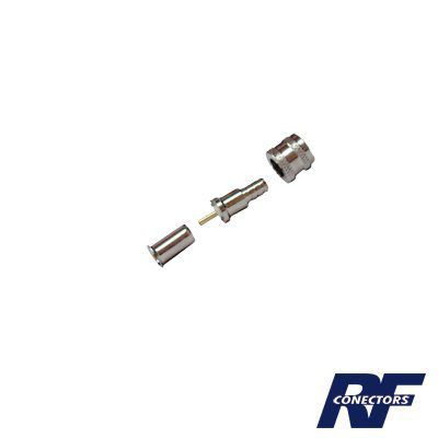 Conector Mini UHF Macho, 50 Ohm, de Anillo Plegable para Cables RG-58/U, RG-142/U, Niquel/Oro/Delrin. RFU-600-1 - RF INDUSTRIES,LTD