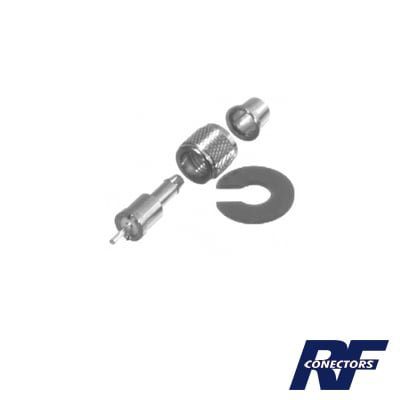 Conector Mini UHF Macho para cables RG-58/U, RG-142/U, Níquel/ Plata/ Teflón. RFU-600 - RF INDUSTRIES,LTD