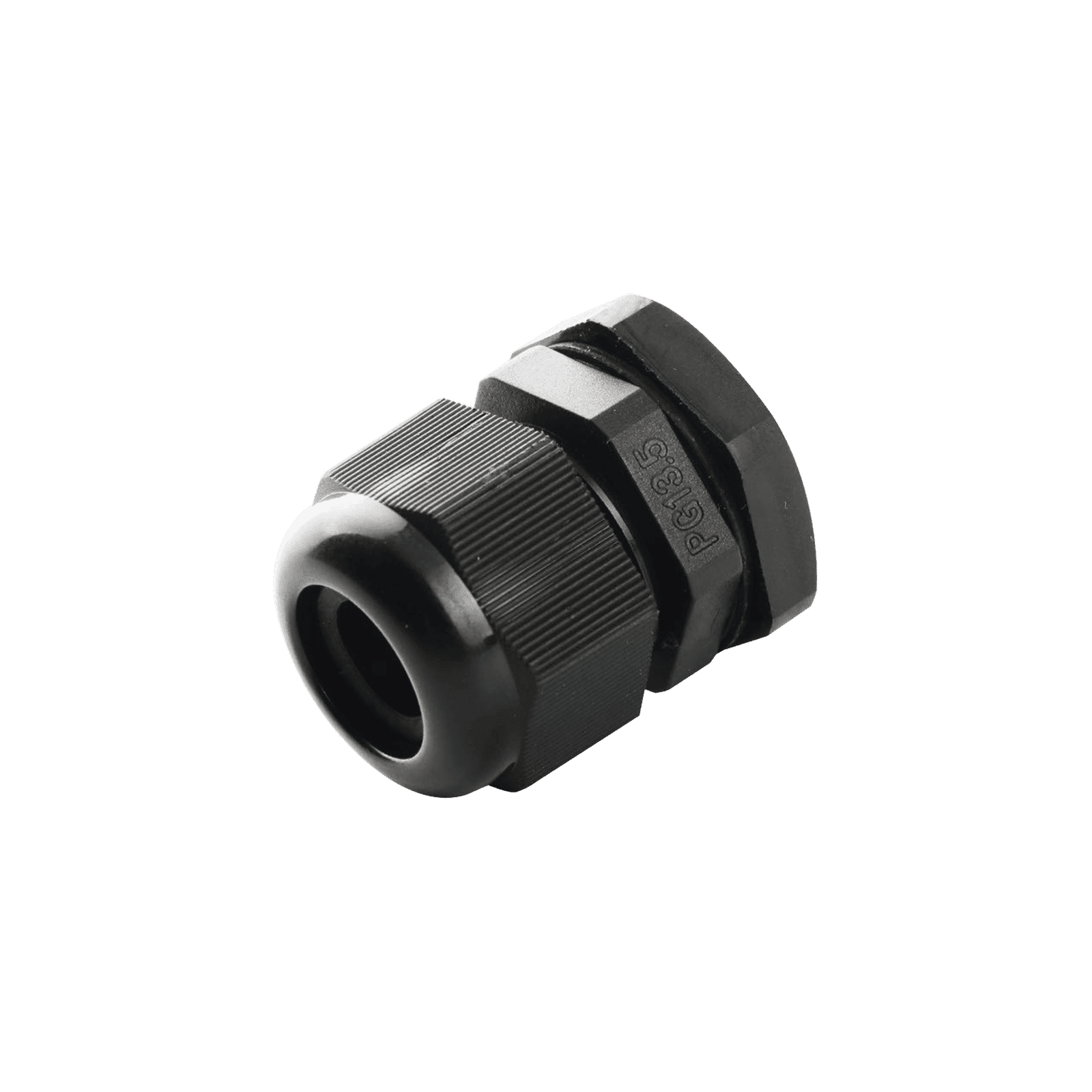 Conector Plástico Negro Tipo Glándula para Cable de 10 a 14 mm de Diámetro. TXG-PG16-BK - TXPRO