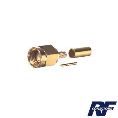 Conector SMA Macho Inverso de Anillo Plegable para Instalar en Cables RG-174/U y RG-316/U. RP-3000-1B - RF INDUSTRIES,LTD