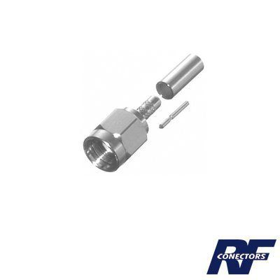 Conector SMA Macho de anillo plegable para cable RG-174/U, BELDEN 8216, RSA-3000-B - RF INDUSTRIES,LTD