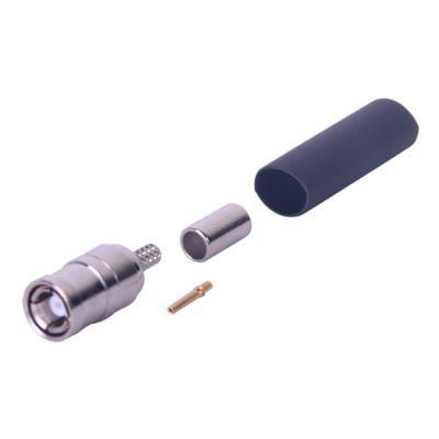 Conector SMB Macho de Anillo Plegable (PIN Hembra) para Cables RG-174/U, 8216, Niquel/Oro/Teflón. RSB-4000-B-03 - RF INDUSTRIES,LTD